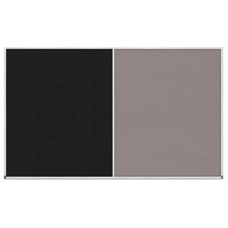United Visual Products Enclosed Corkboard, 1 Door, 48"x36", 4" Fra UV3402-SATIN-BUFF